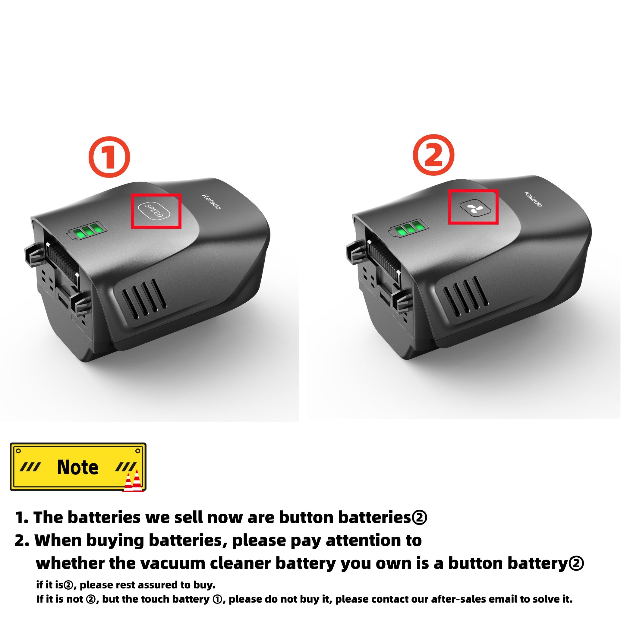 Kalado 7×2200mAh Rechargeable & Detachable Vaccum Replacement Battery