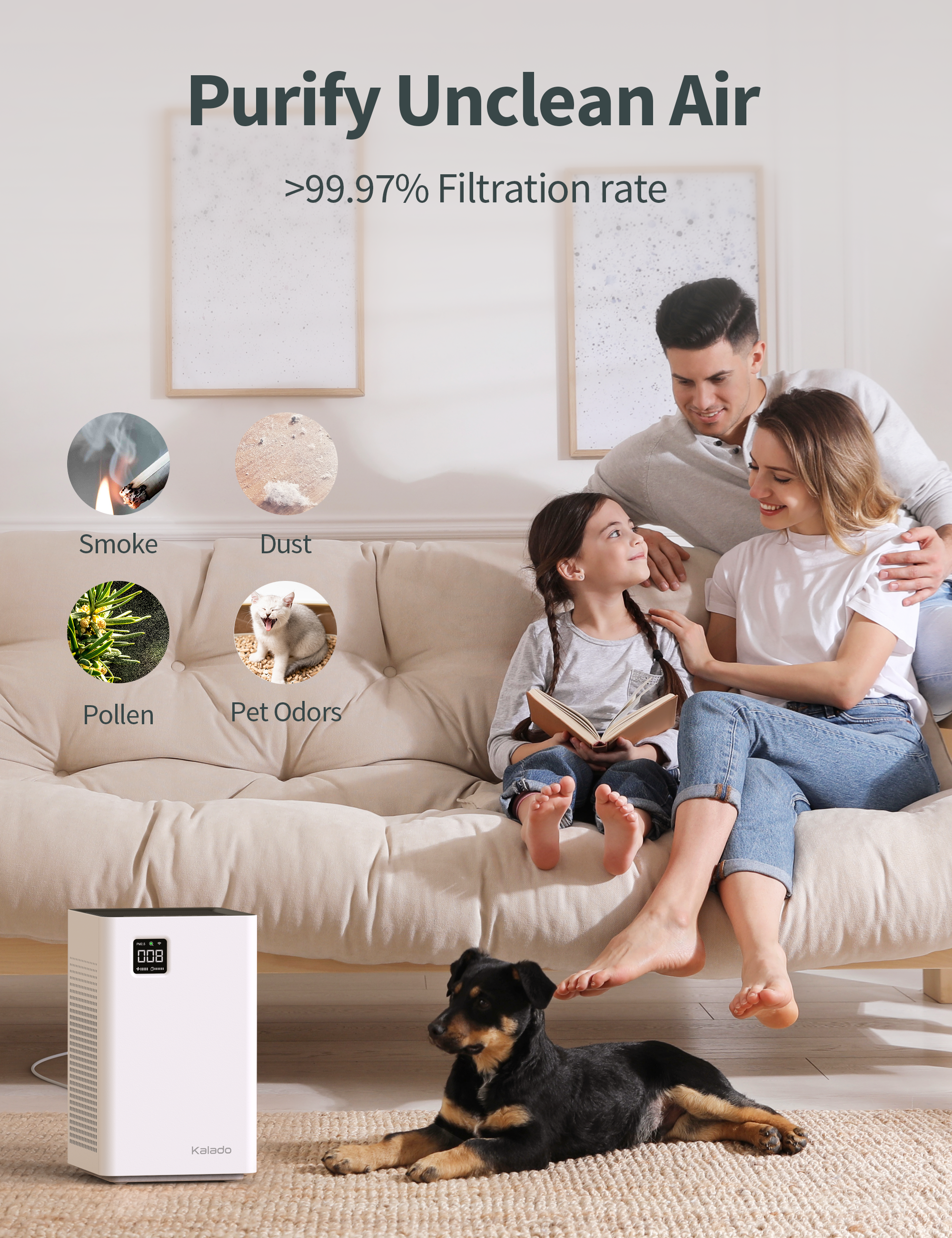 KALADO Air Purifiers for Large Room